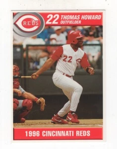 1996 KAHN'S CINCINNATI REDS BASEBALL #22 THOMAS HOWARD - Picture 1 of 4