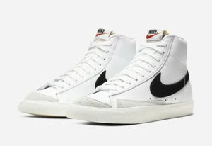 Womens Size 11 / Mens Size 9.5 Nike Blazer Mid 77 Vintage White Black CZ1055-100 - Picture 1 of 6