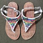 Authentic Jessica Simpson Kambria girls sequin sandals size 5