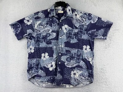 Campia Moda Shirt Mens Extra Large Blue Floral  Cotton Hawaiian - Image 1 of 4