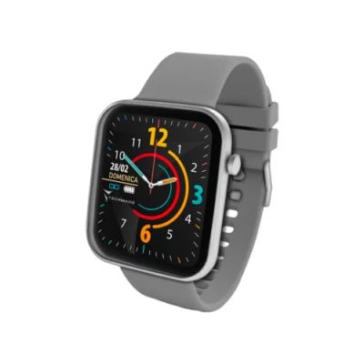 SMARTWATCH UOMO DONNA CHIAMATE NOTIFICHE SIRI GOOGLE SPORT ANDROID IOS GRIGIO - Immagine 1 di 3