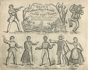 Toy Theatre Play - Webb's Uncle Tom's Cabin - in Penny Plain & Tuppence Coloured - Picture 1 of 3