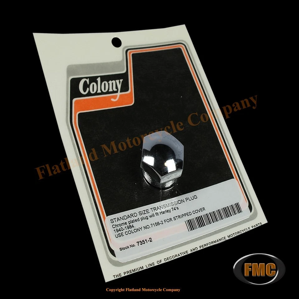 Colony 7351-2, Transmission Plug, Dome Style, 1940-1984 BT 4-Speed Transmission Foto 1 de 1
