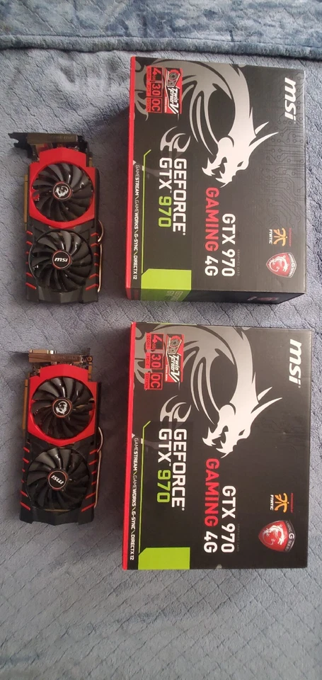 A Pair Of MSI NVIDIA GeForce GTX 970 4GB GDDR5 Graphics Card (GTX970GAMING4G)    - Image 1 of 1