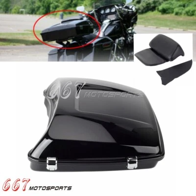 Paquete maletero con respaldo para Harley Tour Pak Touring Glide Road King 2014-2023 Foto 1 de 4