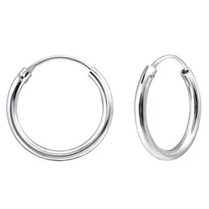 Créoles argent 18mm - Foto 1 di 2