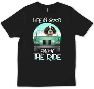 Lustiges English Springer Spaniel Besitzer Mama Papa Geschenk Weihnachten Fell T-Shirt - Bild 1 von 6