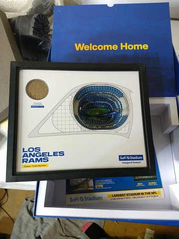 2020 Los Angeles Rams Season Ticket Member Gift Box  SoFi Stadium no cards(aa) Cover