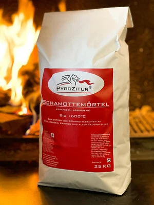 Schamottemörtel Schamottmörtel PYROZITUR® Kamin-Ofenbau Schamotte 1600C - Bild 1 von 3