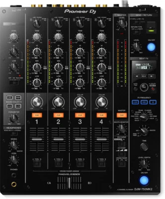 Pioneer DJM-750MK2 4-CH DJ Mixer w/ Club DNA, RekordBox DJ /DVS, Pro FX DJM-750. - Image 1 of 4