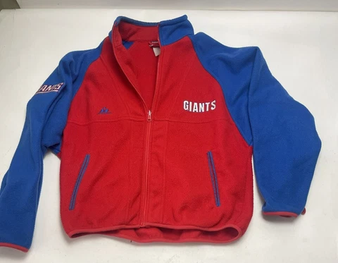 Apex One New York Giants NFL Football Red Full Zip Sweater Mens Size L Cover