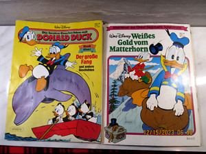 Lot of 2 Walt Disney's Donald Duck German Comic Books EHAPA Publishing 1984