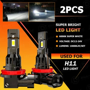 Kit de faros LED RIDROID H11 bombillas de haz bajo súper brillantes 240000LM 6000K blancas - Imagen 1 de 17