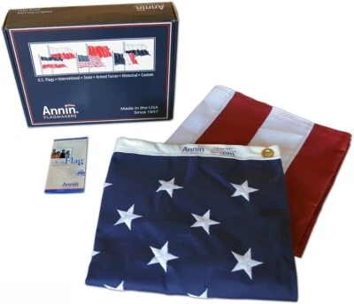 Annin Flagmakers American Flag Tough-Tex Polyester Flag, 6 x 10 Feet, Model 2740