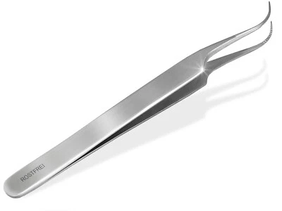 Zeckenpinzette Zeckenentferner Spitz Fein mit Innenzahnung Zeckenzange Pinzette - Bild 1 von 4