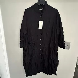 Chalet Et Ceci European Crush Fabric Oversized Shirt Dress Size 3X - Picture 1 of 9