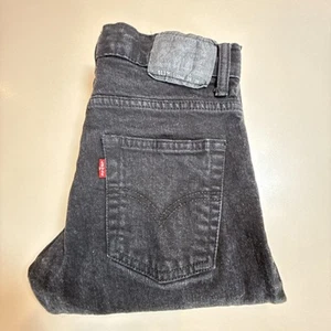 Levis 511 Jeans Youth Boys 12 (26x26) Black Slim Straight Adjustable Waist Denim - Picture 1 of 10