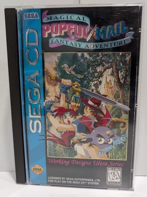 Popful Mail Sega CD 1994 COmplete CIB Rare RPG Falcom Working Designs READ - Image 1 of 4