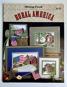 STONEY CREEK America rurale patriottica dipinto fienili rossi motivi punto croce - Foto 1 di 2