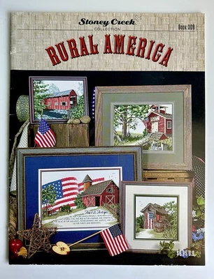 STONEY CREEK Rural America Patriotic Painted Red Barns Cross Stitch Patterns - Image 1 of 2