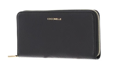 COCCINELLE portefeuille Zip Around Wallet Noir - Photo 1/4