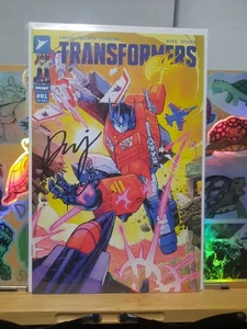 TRANSFORMERS #1 GLEASON 8TH PRINT / 2x Signed By  D.W Johnson & Mike Spicer!!! - Picture 1 of 20