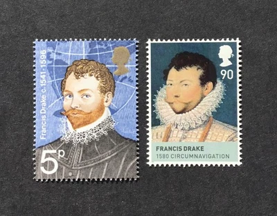 Sir Francis Drake Illustrated on MNH 1973 & 2009 GB Stamps - Postage Combined - Image 1 of 2
