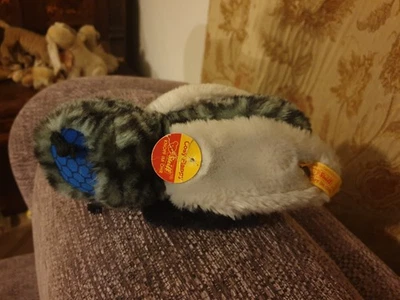 Vintage Steiff cosy Fly ear button yellow flag chest tag  - Image 1 of 3