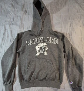 Maryland Terrapins Hoodie Sweatshirt Mens Small Gray NCAA Basketball Champion - Picture 1 of 9
