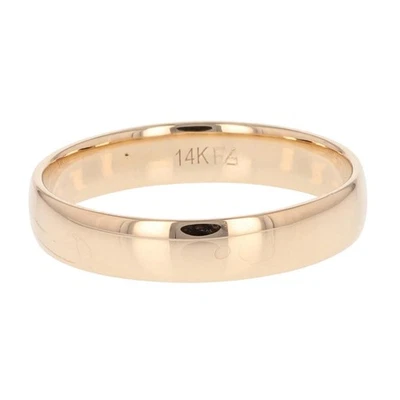 4.6mm Polished Classic Wedding Band Ring 14k Yellow Gold 4.40 Grams Size 11.75 - Image 1 of 4