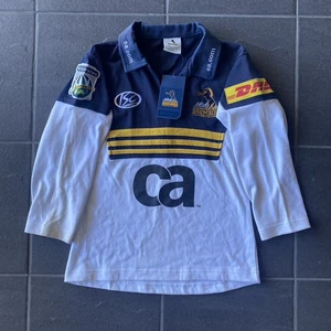 Camiseta Brumbies Rugby Niños ISC CA DHL Camisa Manga Larga (Talla 8) - Etiquetas - Imagen 1 de 12