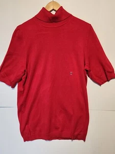 Lane Bryant Women's Red Short Sleeve Turtleneck Sweater 18/20 NWT - Picture 1 of 6
