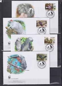 F1868 - S Tome E Principe 2009 - FDC - Birds , Parrot- (WWF/WNF) - Imagen 1 de 1
