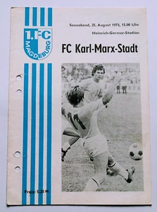 Orig. Programm 1.FC Magdeburg FC Karl Marx Stadt 73/74 DDR Oberliga Fußball FCM - Bild 1 von 3