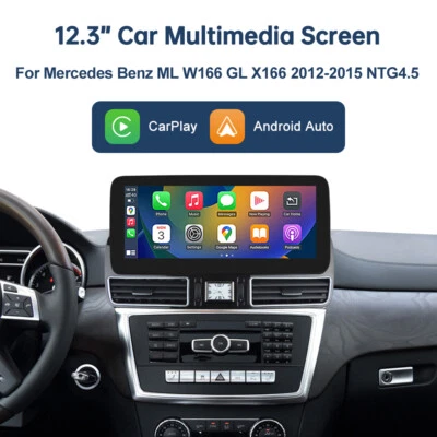 Für Benz ML W166 GL X166 Wireless Carplay Android Auto Touchscreen Autoradio NEU - Bild 1 von 4