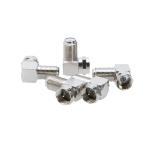 90 Degree Right Angle F Male to Female Coaxial Cable Adapter Connector Multi LOT - Picture 1 of 5