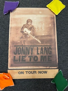 JONNY LANG VINTAGE 1997 TOUR PROMO POSTER Lie to Me con perforazione 27"x18" - Foto 1 di 10
