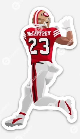 Christian McCaffrey MAGNET - San Francisco 49ers San Fran NFL California Cover