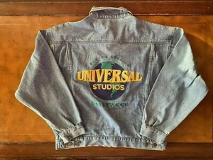 Chaqueta Denim Vintage Años 90 Universal Studios Hollywood Grande Bordada Película TV - Imagen 1 de 9
