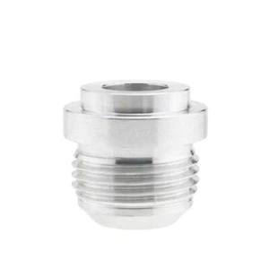 10 AN Male Flare Thread Connector Welding Plug Adapter Fitting Silver Universal - Afbeelding 1 van 4