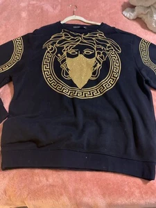 Black Gold Sequins Hudson Outerwear Sweatshirt Size 3X - Picture 1 of 8