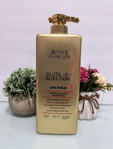 AKTIVER KAVIAR Super Bleicher Duschgel. 24k Gold & Glutathion 1000ml Spf50 - Bild 1 von 4