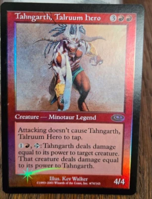 MTG Tahngarth, Talruum Hero (Alt. Art Foil) Mint Condition Foil Planeshift - Image 1 of 4