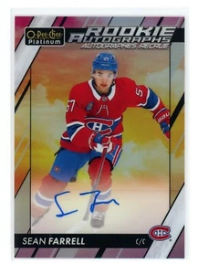 2023-24 O-PEE-CHEE PLATINUM SEAN FARRELL ROOKIE AUTO SUNSET #R-SF - Picture 1 of 1