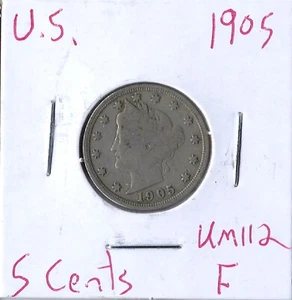 Moneda Estados Unidos 5 Céntimos 1905 KM112 - Imagen 1 de 3