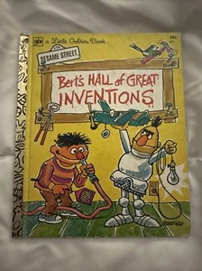 BERT'S HALL OF GREAT INVENTIONS 1978 Vintage A Little Golden Book Sesame Street - Picture 1 of 7