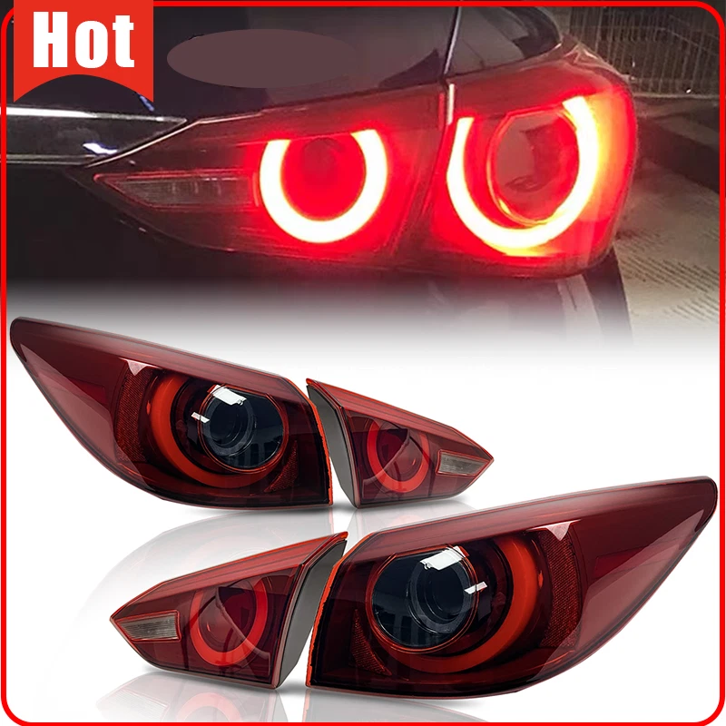 Luz trasera LED roja luz trasera freno trasero para Infiniti Q50 V37 400R 2018-2023 par Foto 1 de 4