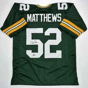 Facsimile Autographed Clay Matthews III Green Bay Green Reprint Jersey Men's XL - Picture 1 of 4