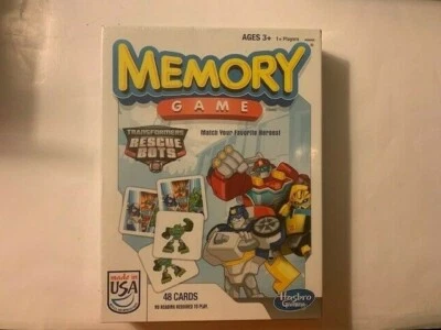 Hasbro Transformers Rescue Bots Memory Game 48 Cards Ages 3+BRAND NEW  1+Players - Image 1 of 2