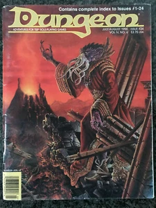 *SHIPS FREE* AD&D/D&D DUNGEON Magazine #24 Illithids/Mind-Flayers/Trick Dungeon+ - Picture 1 of 2